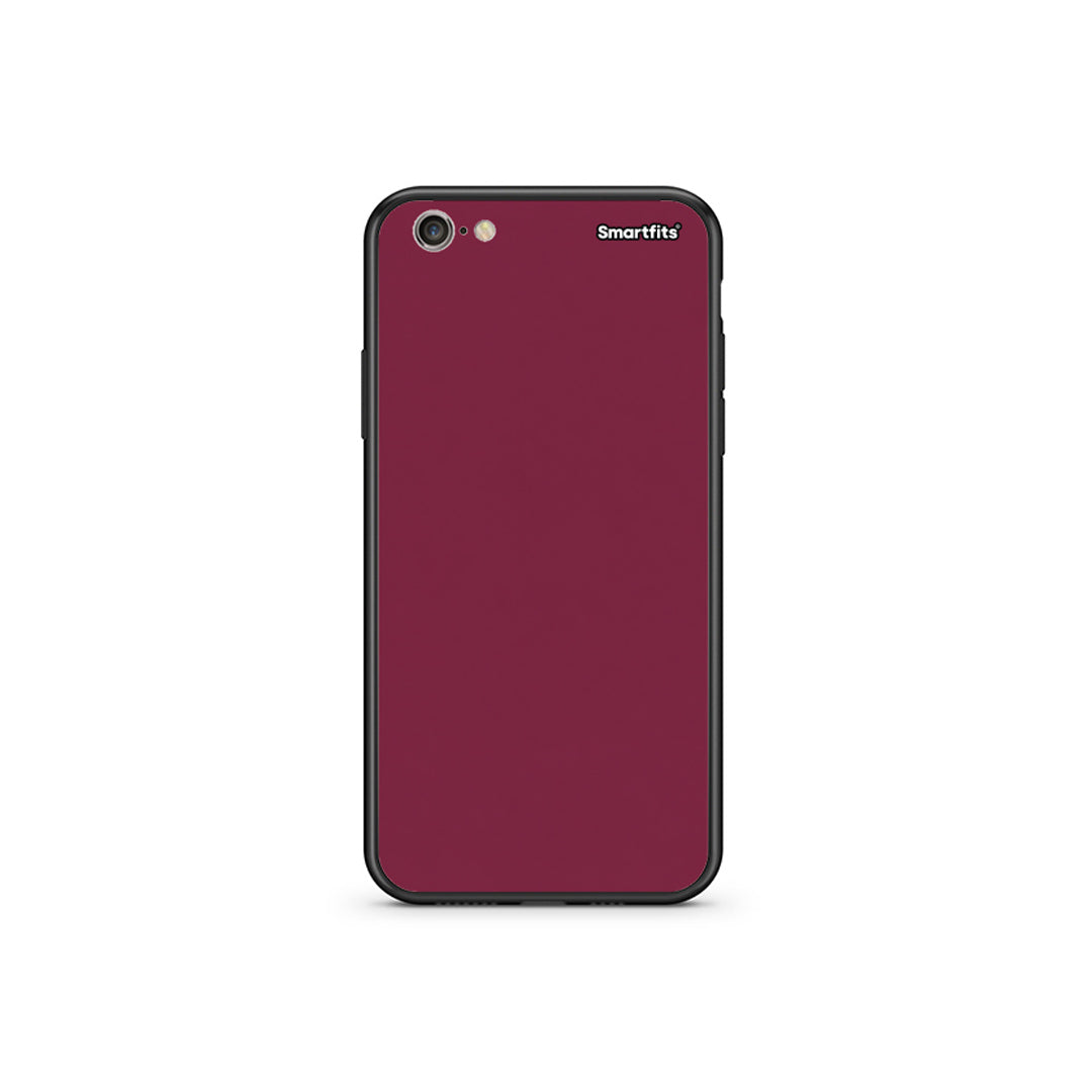 Θήκη iPhone 6 Plus / 6s Plus Burgundy από τη Smartfits με σχέδιο στο πίσω μέρος και μαύρο περίβλημα | iPhone 6 Plus / 6s Plus Burgundy case with colorful back and black bezels