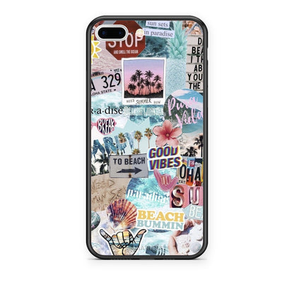 Θήκη iPhone 7 Plus / 8 Plus Summer Vibes από τη Smartfits με σχέδιο στο πίσω μέρος και μαύρο περίβλημα | iPhone 7 Plus / 8 Plus Summer Vibes case with colorful back and black bezels