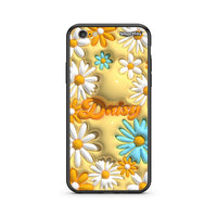 Thumbnail for iphone 6 6s Bubble Daisies θήκη από τη Smartfits με σχέδιο στο πίσω μέρος και μαύρο περίβλημα | Smartphone case with colorful back and black bezels by Smartfits