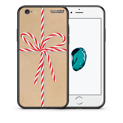 Θήκη iPhone 6/6s Christmas Gift από τη Smartfits με σχέδιο στο πίσω μέρος και μαύρο περίβλημα | iPhone 6/6s Christmas Gift case with colorful back and black bezels