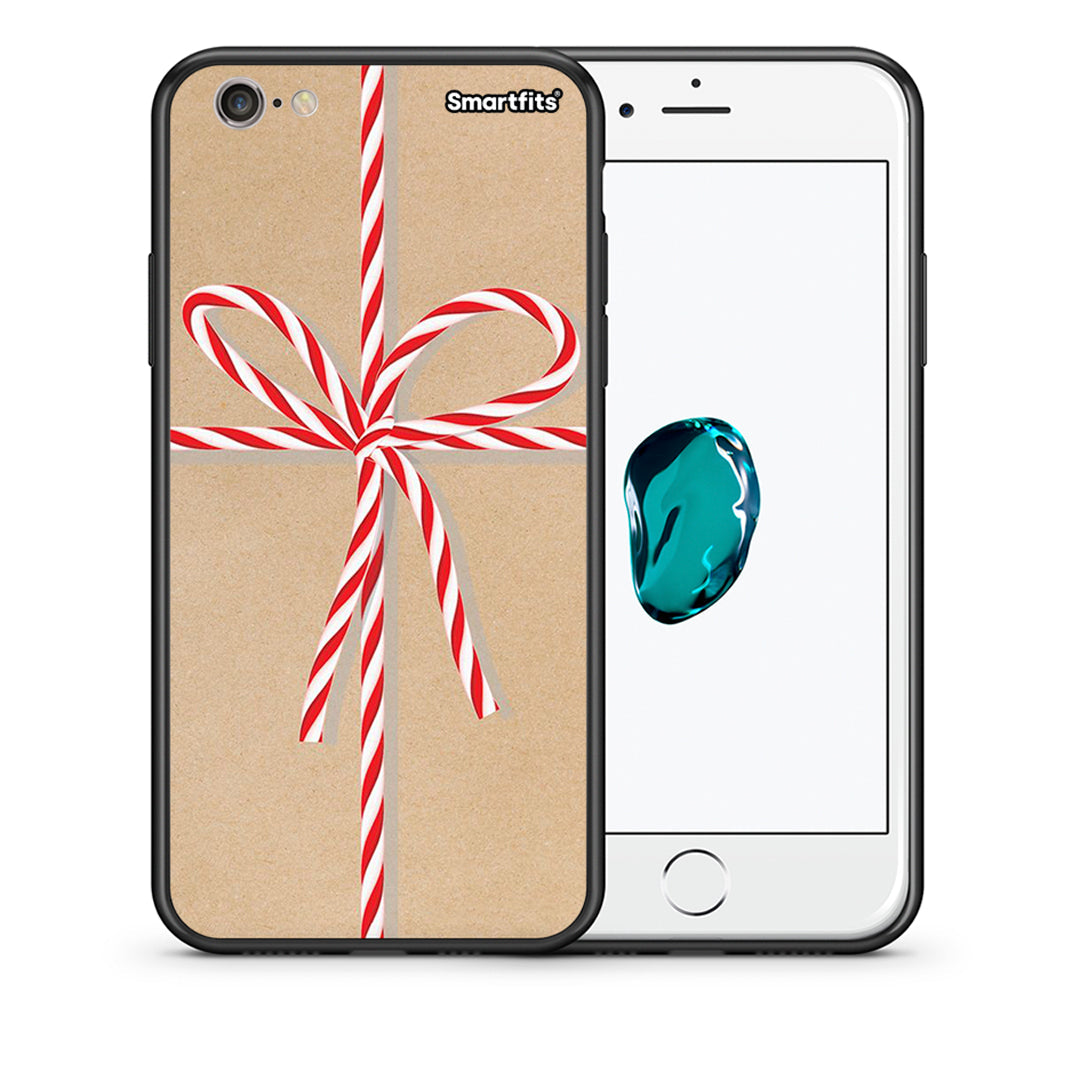 Θήκη iPhone 7/8/SE 2020 Christmas Gift από τη Smartfits με σχέδιο στο πίσω μέρος και μαύρο περίβλημα | iPhone 7/8/SE 2020 Christmas Gift case with colorful back and black bezels