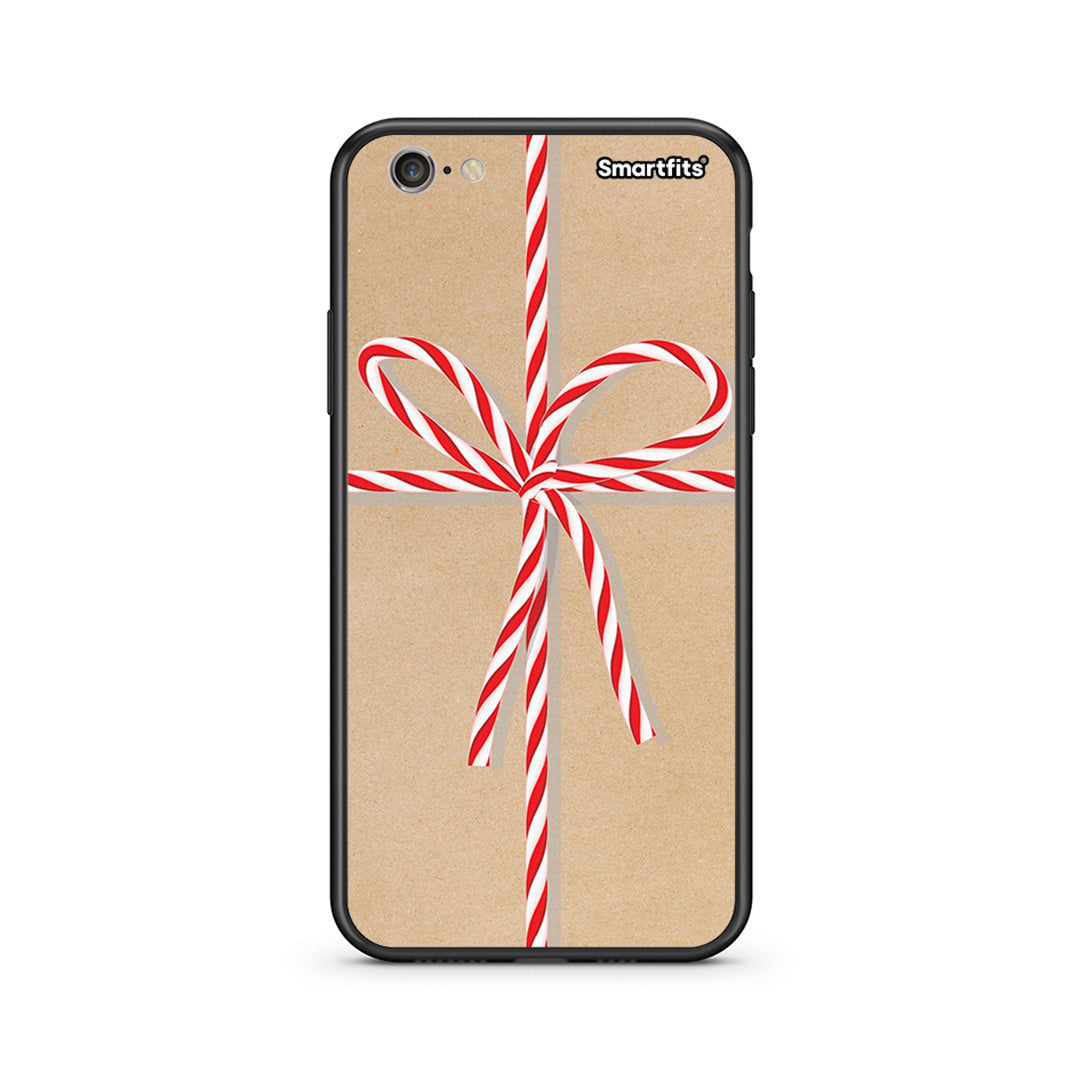 iPhone 7/8 Christmas Gift θήκη από τη Smartfits με σχέδιο στο πίσω μέρος και μαύρο περίβλημα | Smartphone case with colorful back and black bezels by Smartfits