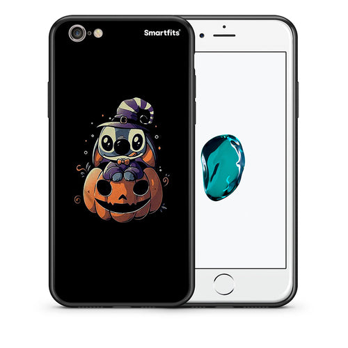 Θήκη iPhone 6 Plus/6s Plus Halloween Stitch από τη Smartfits με σχέδιο στο πίσω μέρος και μαύρο περίβλημα | iPhone 6 Plus/6s Plus Halloween Stitch case with colorful back and black bezels