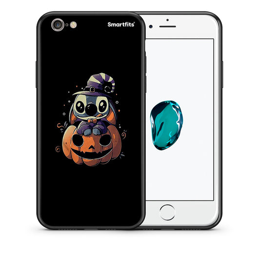 Θήκη iPhone 6 Plus/6s Plus Halloween Stitch από τη Smartfits με σχέδιο στο πίσω μέρος και μαύρο περίβλημα | iPhone 6 Plus/6s Plus Halloween Stitch case with colorful back and black bezels