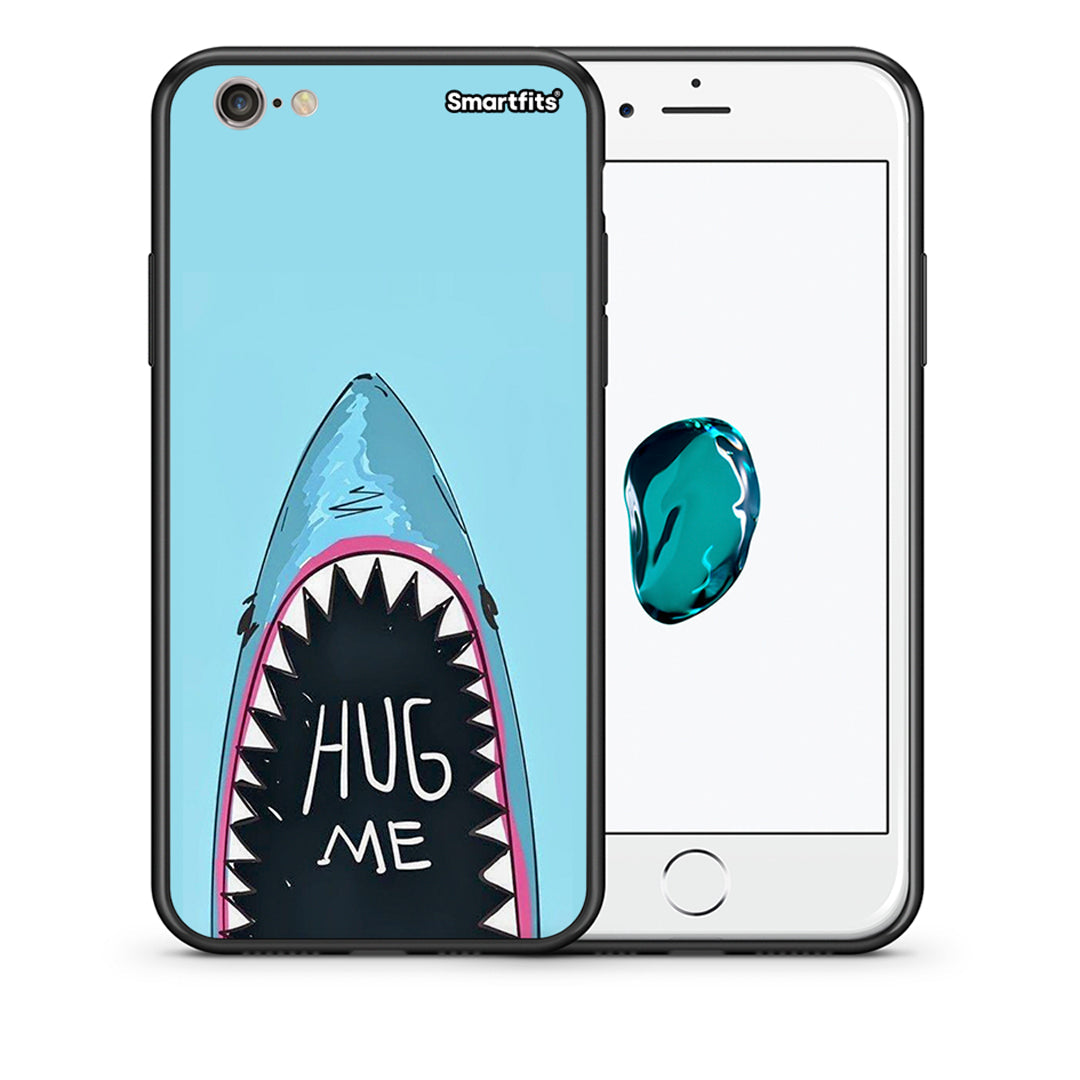 Θήκη iPhone 6/6s Hug Me από τη Smartfits με σχέδιο στο πίσω μέρος και μαύρο περίβλημα | iPhone 6/6s Hug Me case with colorful back and black bezels