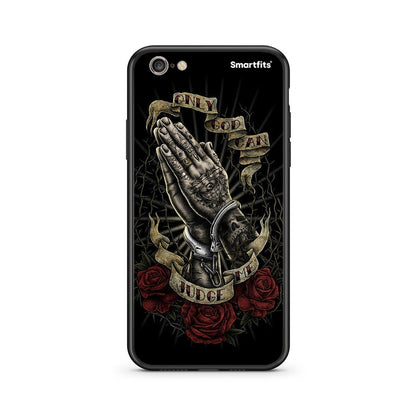 iphone 6 plus 6s plus Judge By God θήκη από τη Smartfits με σχέδιο στο πίσω μέρος και μαύρο περίβλημα | Smartphone case with colorful back and black bezels by Smartfits
