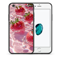 Thumbnail for Θήκη iPhone 6 Plus/6s Plus Juicy Strawberries από τη Smartfits με σχέδιο στο πίσω μέρος και μαύρο περίβλημα | iPhone 6 Plus/6s Plus Juicy Strawberries case with colorful back and black bezels