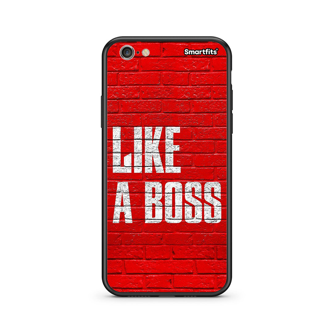 iphone 6 6s Like A Boss θήκη από τη Smartfits με σχέδιο στο πίσω μέρος και μαύρο περίβλημα | Smartphone case with colorful back and black bezels by Smartfits