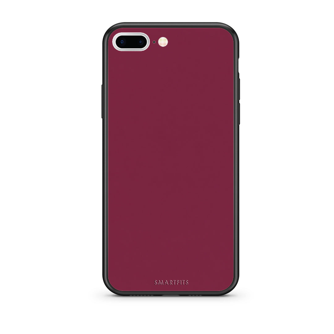 Θήκη iPhone 7 Plus / 8 Plus Burgundy από τη Smartfits με σχέδιο στο πίσω μέρος και μαύρο περίβλημα | iPhone 7 Plus / 8 Plus Burgundy case with colorful back and black bezels