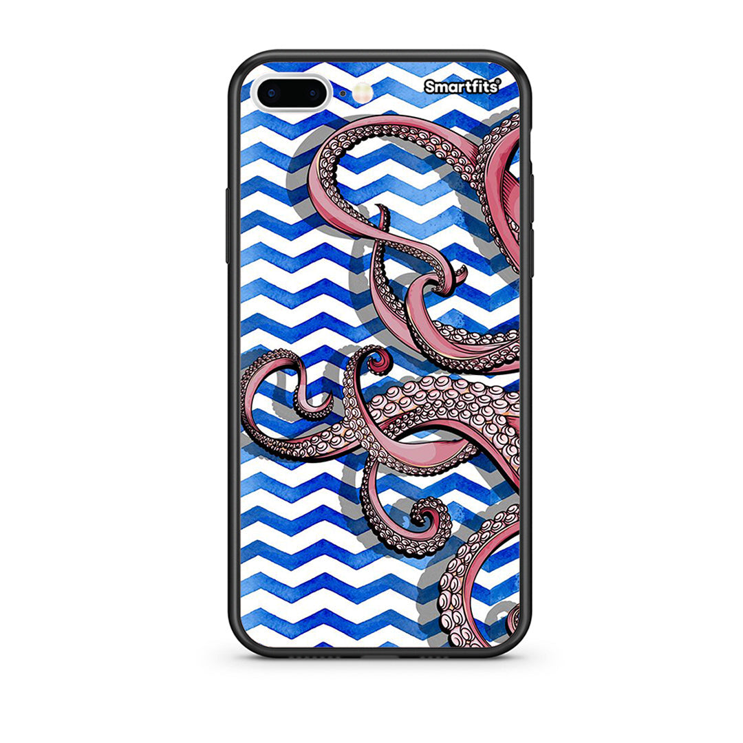 iPhone 7 Plus/8 Plus Chevron Devilfish θήκη από τη Smartfits με σχέδιο στο πίσω μέρος και μαύρο περίβλημα | Smartphone case with colorful back and black bezels by Smartfits