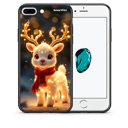 Θήκη iPhone 7 Plus/8 Plus Christmas Cutie από τη Smartfits με σχέδιο στο πίσω μέρος και μαύρο περίβλημα | iPhone 7 Plus/8 Plus Christmas Cutie case with colorful back and black bezels