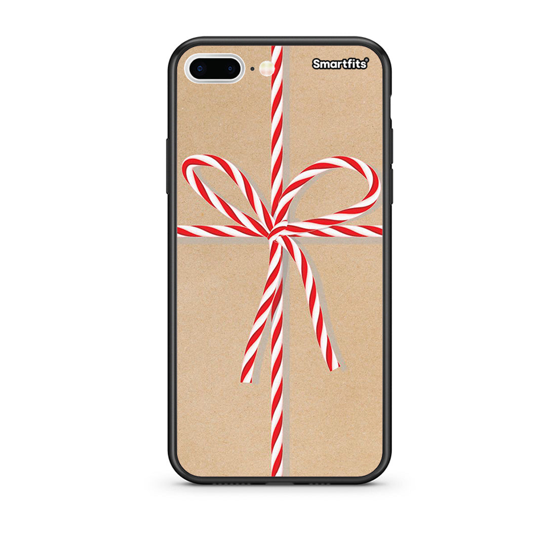 iPhone 7 Plus/8 Plus Christmas Gift θήκη από τη Smartfits με σχέδιο στο πίσω μέρος και μαύρο περίβλημα | Smartphone case with colorful back and black bezels by Smartfits