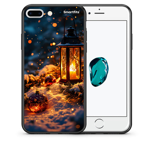 Θήκη iPhone 7 Plus/8 Plus Christmas Ornaments από τη Smartfits με σχέδιο στο πίσω μέρος και μαύρο περίβλημα | iPhone 7 Plus/8 Plus Christmas Ornaments case with colorful back and black bezels