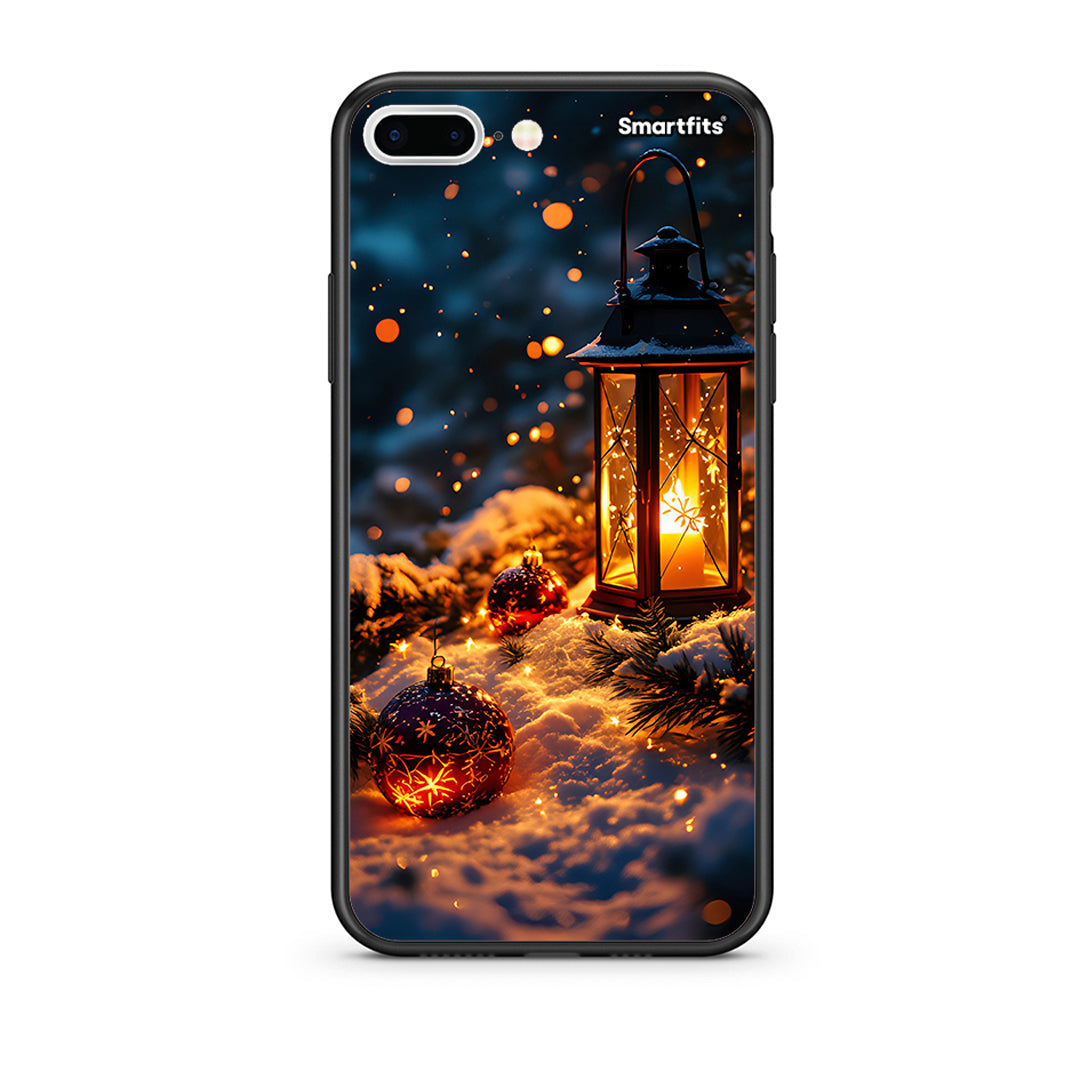 iPhone 7 Plus/8 Plus Christmas Ornaments θήκη από τη Smartfits με σχέδιο στο πίσω μέρος και μαύρο περίβλημα | Smartphone case with colorful back and black bezels by Smartfits