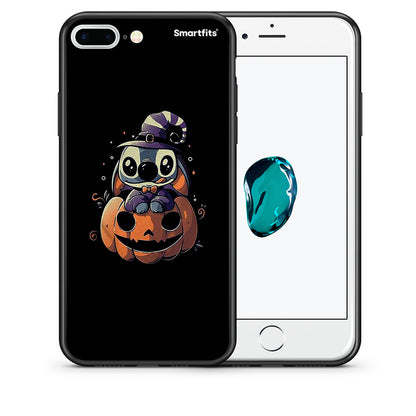 Θήκη iPhone 7 Plus/8 Plus Halloween Stitch από τη Smartfits με σχέδιο στο πίσω μέρος και μαύρο περίβλημα | iPhone 7 Plus/8 Plus Halloween Stitch case with colorful back and black bezels