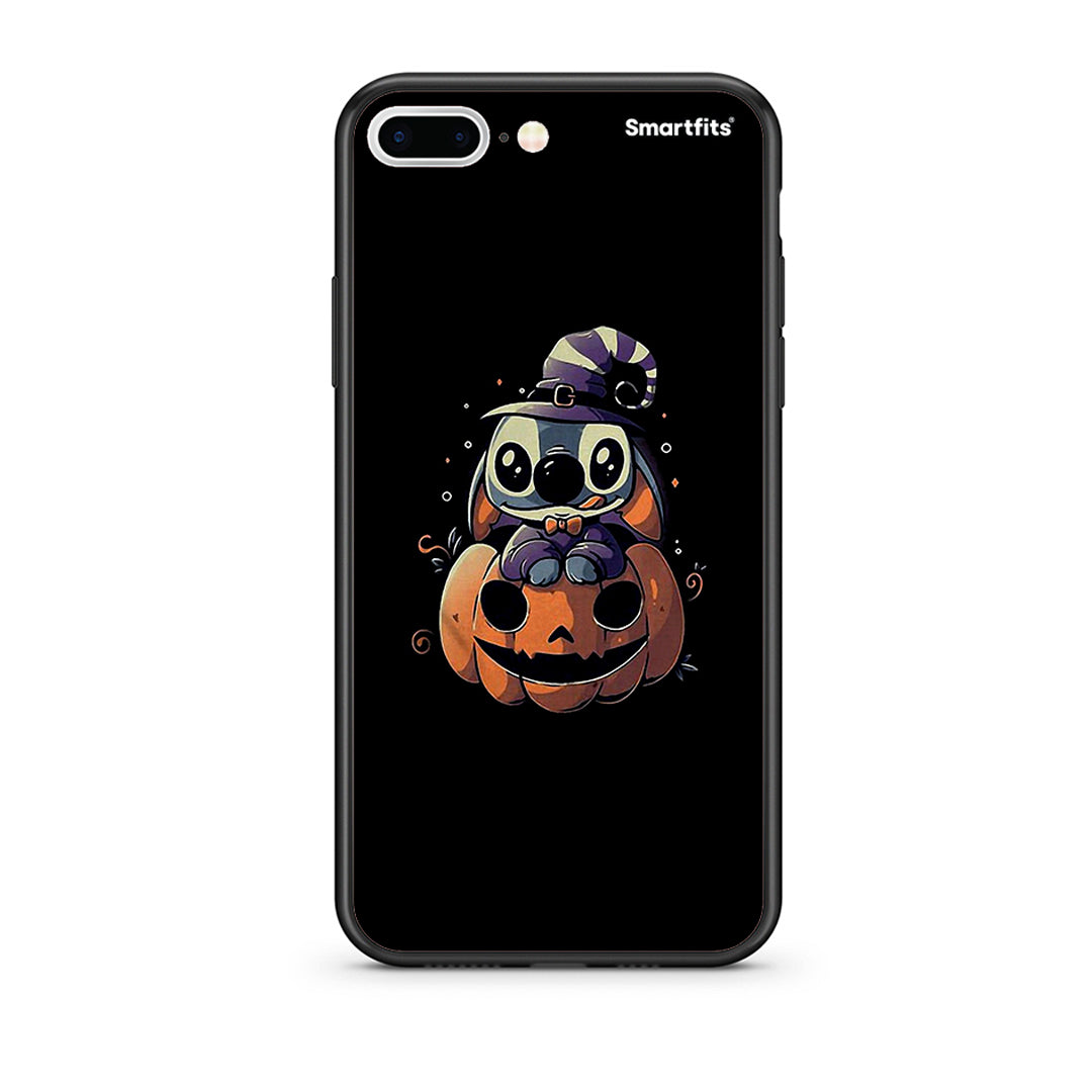 iPhone 7 Plus/8 Plus Halloween Stitch θήκη από τη Smartfits με σχέδιο στο πίσω μέρος και μαύρο περίβλημα | Smartphone case with colorful back and black bezels by Smartfits