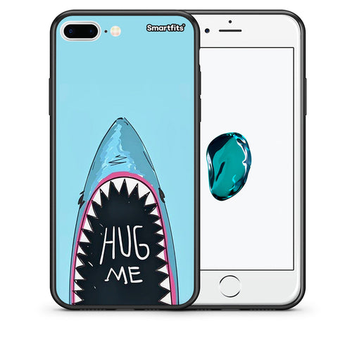 Θήκη iPhone 7 Plus/8 Plus Hug Me από τη Smartfits με σχέδιο στο πίσω μέρος και μαύρο περίβλημα | iPhone 7 Plus/8 Plus Hug Me case with colorful back and black bezels