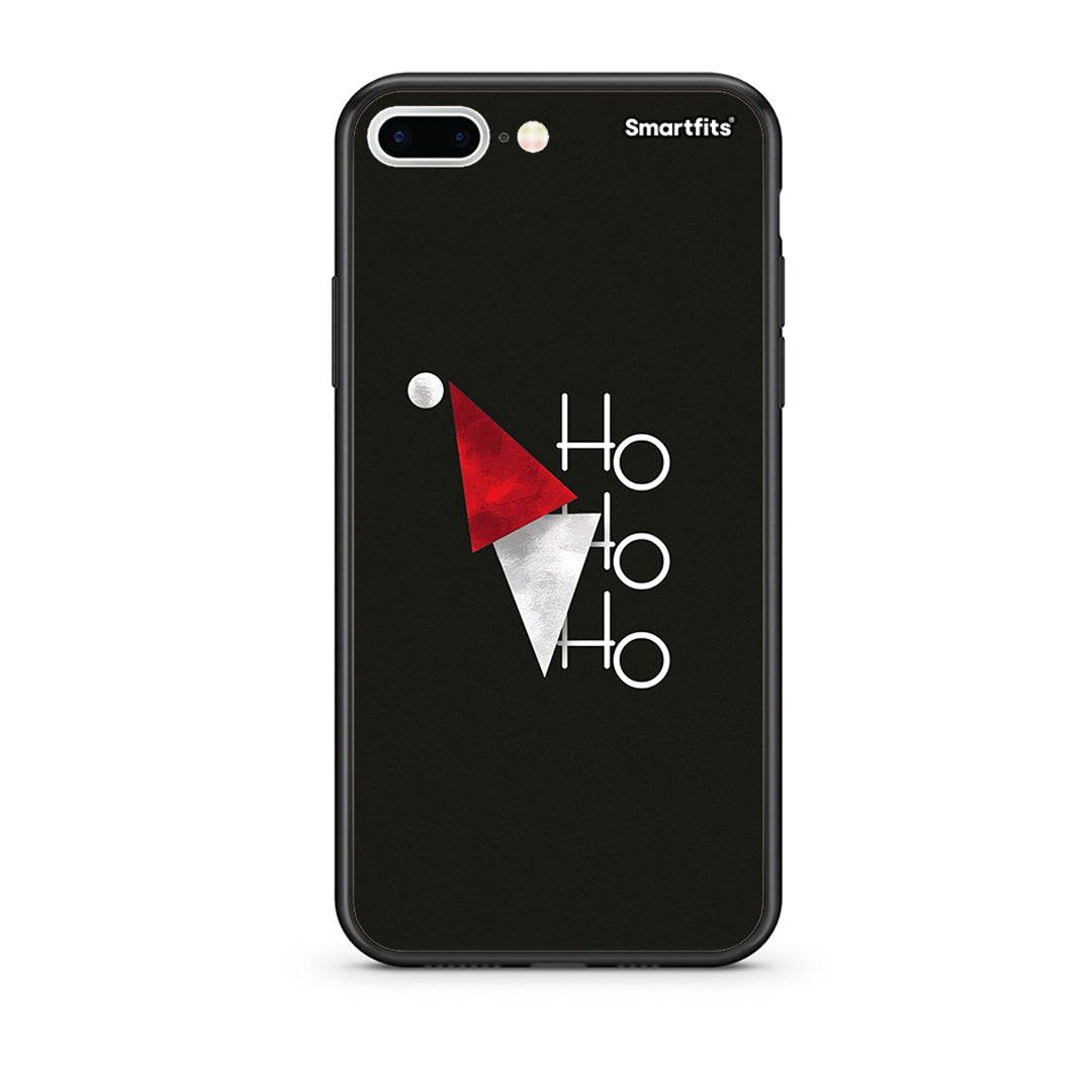 iPhone 7 Plus/8 Plus Minimal Christmas θήκη από τη Smartfits με σχέδιο στο πίσω μέρος και μαύρο περίβλημα | Smartphone case with colorful back and black bezels by Smartfits