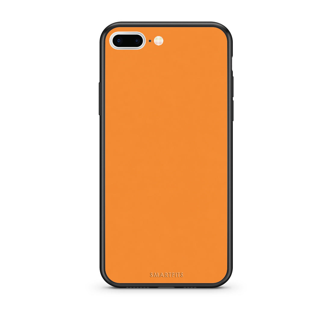 Θήκη iPhone 7 Plus / 8 Plus Tangerine Orange από τη Smartfits με σχέδιο στο πίσω μέρος και μαύρο περίβλημα | iPhone 7 Plus / 8 Plus Tangerine Orange case with colorful back and black bezels
