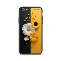 Thumbnail for iphone 6 6s Yellow Daisies θήκη από τη Smartfits με σχέδιο στο πίσω μέρος και μαύρο περίβλημα | Smartphone case with colorful back and black bezels by Smartfits