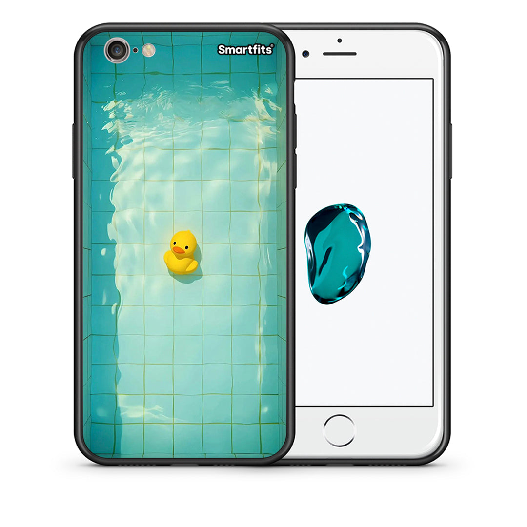 Θήκη iPhone 6/6s Yellow Duck από τη Smartfits με σχέδιο στο πίσω μέρος και μαύρο περίβλημα | iPhone 6/6s Yellow Duck case with colorful back and black bezels