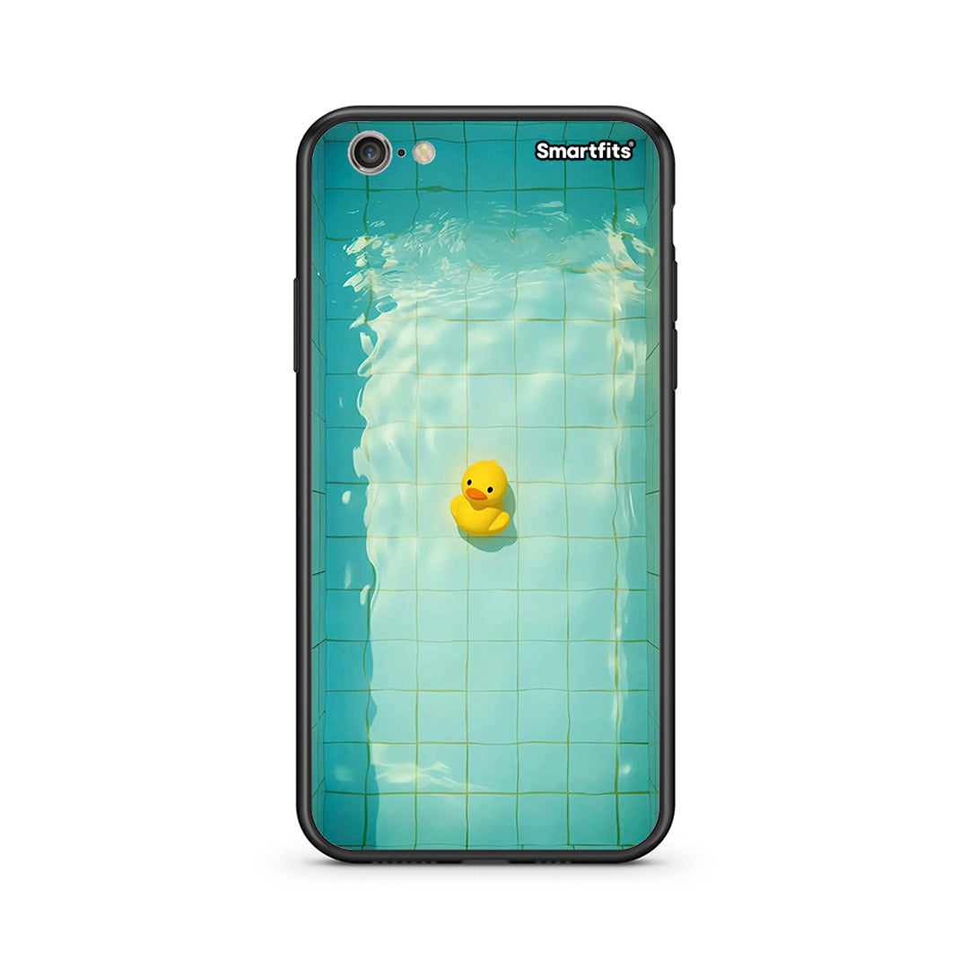 iPhone 7/8 Yellow Duck θήκη από τη Smartfits με σχέδιο στο πίσω μέρος και μαύρο περίβλημα | Smartphone case with colorful back and black bezels by Smartfits
