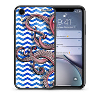 Thumbnail for Θήκη iPhone XR Chevron Devilfish από τη Smartfits με σχέδιο στο πίσω μέρος και μαύρο περίβλημα | iPhone XR Chevron Devilfish case with colorful back and black bezels