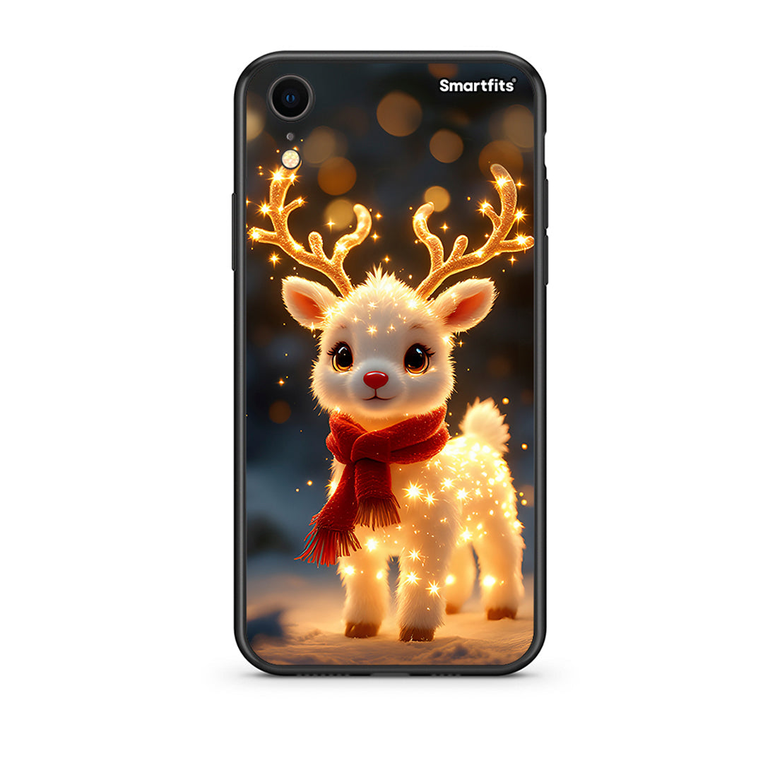 iphone xr Christmas Cutie θήκη από τη Smartfits με σχέδιο στο πίσω μέρος και μαύρο περίβλημα | Smartphone case with colorful back and black bezels by Smartfits