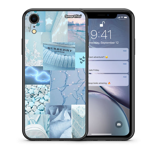 Θήκη iPhone XR Ciel Aesthetic Collage από τη Smartfits με σχέδιο στο πίσω μέρος και μαύρο περίβλημα | iPhone XR Ciel Aesthetic Collage case with colorful back and black bezels