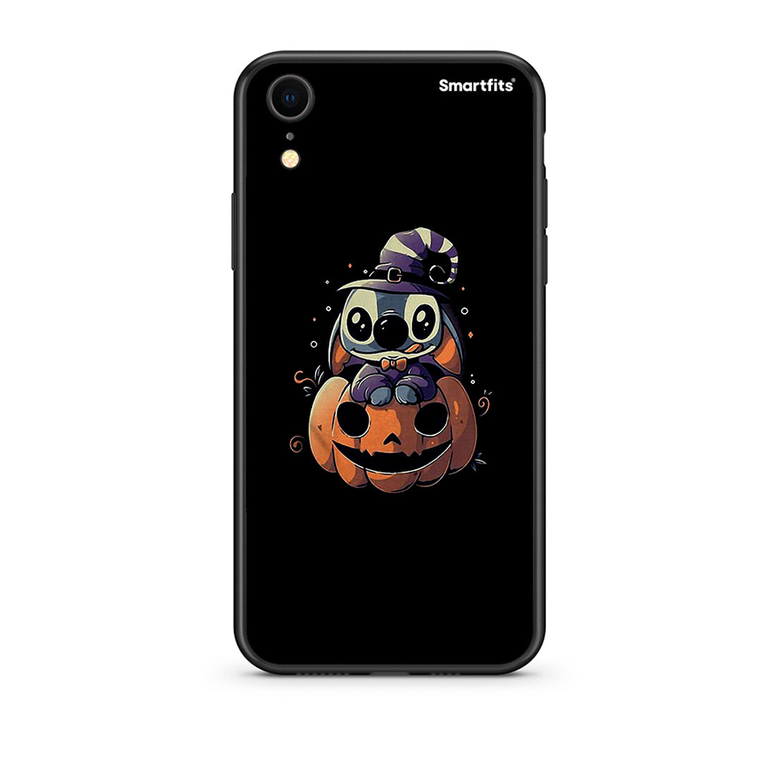 iphone xr Halloween Stitch θήκη από τη Smartfits με σχέδιο στο πίσω μέρος και μαύρο περίβλημα | Smartphone case with colorful back and black bezels by Smartfits