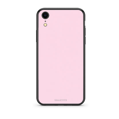Θήκη iPhone XR Pale Pink από τη Smartfits με σχέδιο στο πίσω μέρος και μαύρο περίβλημα | iPhone XR Pale Pink case with colorful back and black bezels