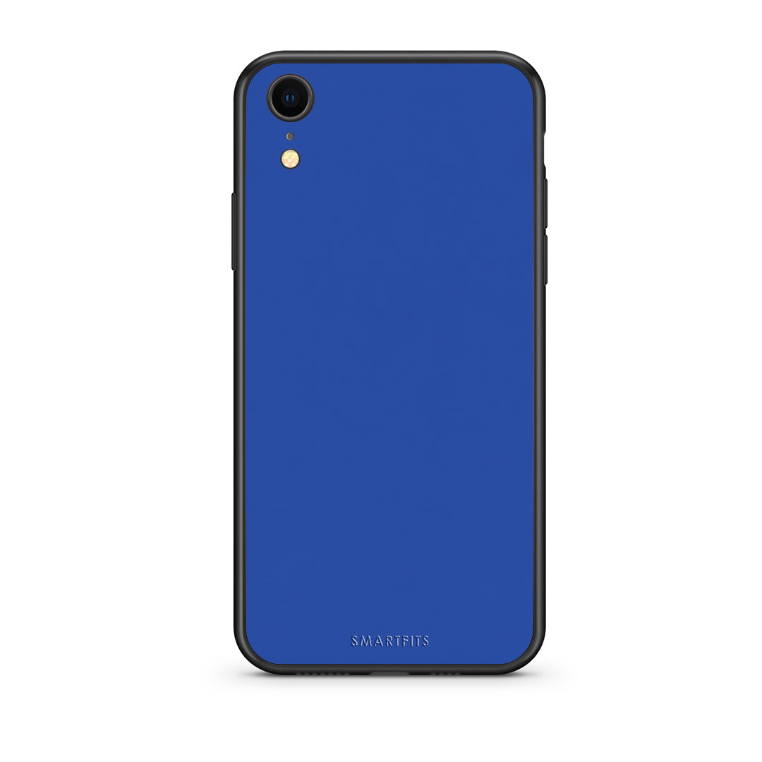 Θήκη iPhone XR Royal Blue από τη Smartfits με σχέδιο στο πίσω μέρος και μαύρο περίβλημα | iPhone XR Royal Blue case with colorful back and black bezels