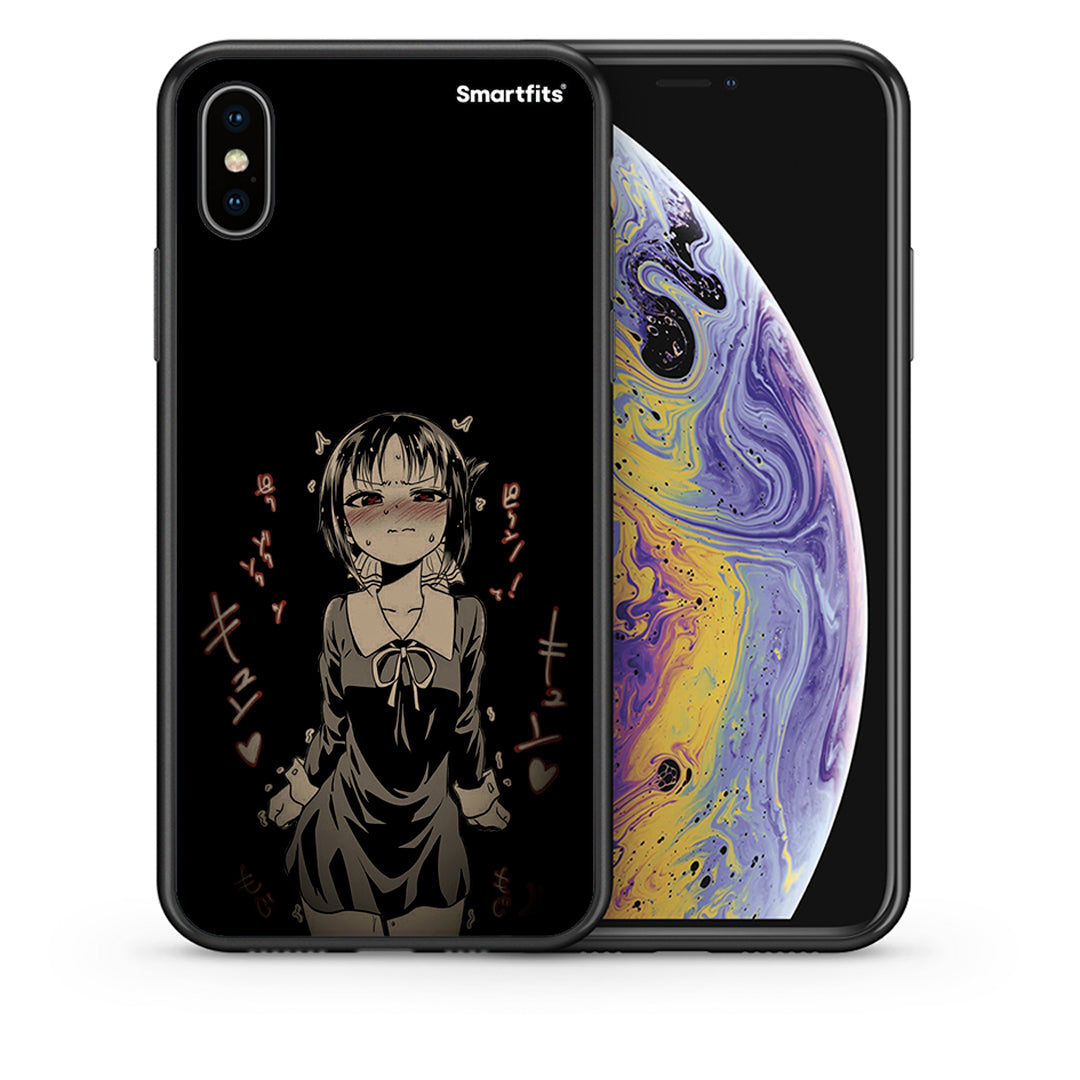 Θήκη iPhone Xs Max Anime Girl από τη Smartfits με σχέδιο στο πίσω μέρος και μαύρο περίβλημα | iPhone Xs Max Anime Girl case with colorful back and black bezels