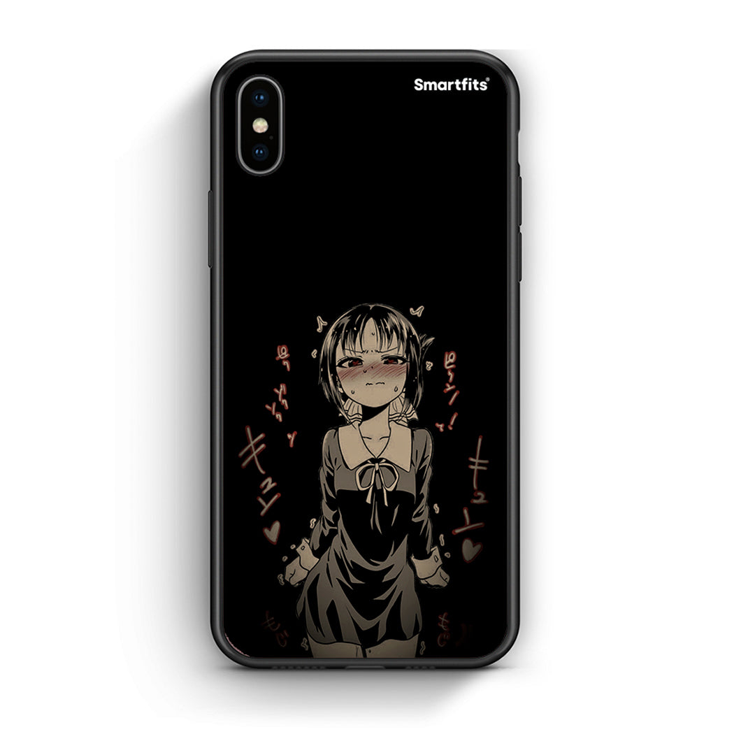 iPhone X/Xs Anime Girl θήκη από τη Smartfits με σχέδιο στο πίσω μέρος και μαύρο περίβλημα | Smartphone case with colorful back and black bezels by Smartfits