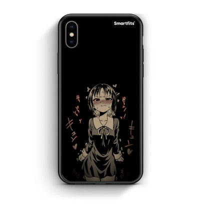iphone xs max Anime Girl θήκη από τη Smartfits με σχέδιο στο πίσω μέρος και μαύρο περίβλημα | Smartphone case with colorful back and black bezels by Smartfits