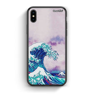 Thumbnail for iphone xs max Blue Waves θήκη από τη Smartfits με σχέδιο στο πίσω μέρος και μαύρο περίβλημα | Smartphone case with colorful back and black bezels by Smartfits