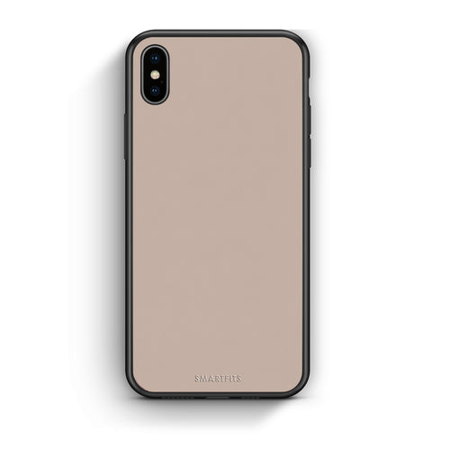 Θήκη iPhone Xs Max Blush Beige από τη Smartfits με σχέδιο στο πίσω μέρος και μαύρο περίβλημα | iPhone Xs Max Blush Beige case with colorful back and black bezels