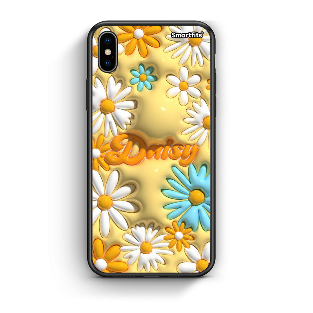 iphone xs max Bubble Daisies θήκη από τη Smartfits με σχέδιο στο πίσω μέρος και μαύρο περίβλημα | Smartphone case with colorful back and black bezels by Smartfits