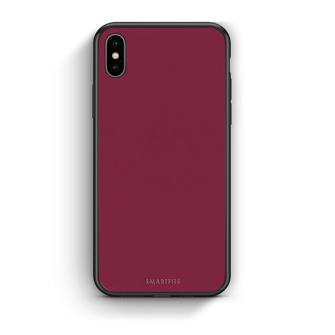 Θήκη iPhone Xs Max Burgundy από τη Smartfits με σχέδιο στο πίσω μέρος και μαύρο περίβλημα | iPhone Xs Max Burgundy case with colorful back and black bezels