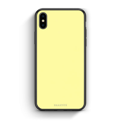 Θήκη iPhone Xs Max Butter Yellow από τη Smartfits με σχέδιο στο πίσω μέρος και μαύρο περίβλημα | iPhone Xs Max Butter Yellow case with colorful back and black bezels