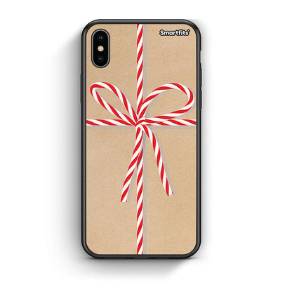 iphone xs max Christmas Gift θήκη από τη Smartfits με σχέδιο στο πίσω μέρος και μαύρο περίβλημα | Smartphone case with colorful back and black bezels by Smartfits