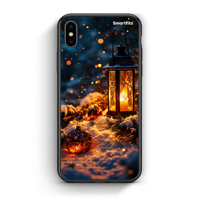 iPhone X/Xs Christmas Ornaments θήκη από τη Smartfits με σχέδιο στο πίσω μέρος και μαύρο περίβλημα | Smartphone case with colorful back and black bezels by Smartfits