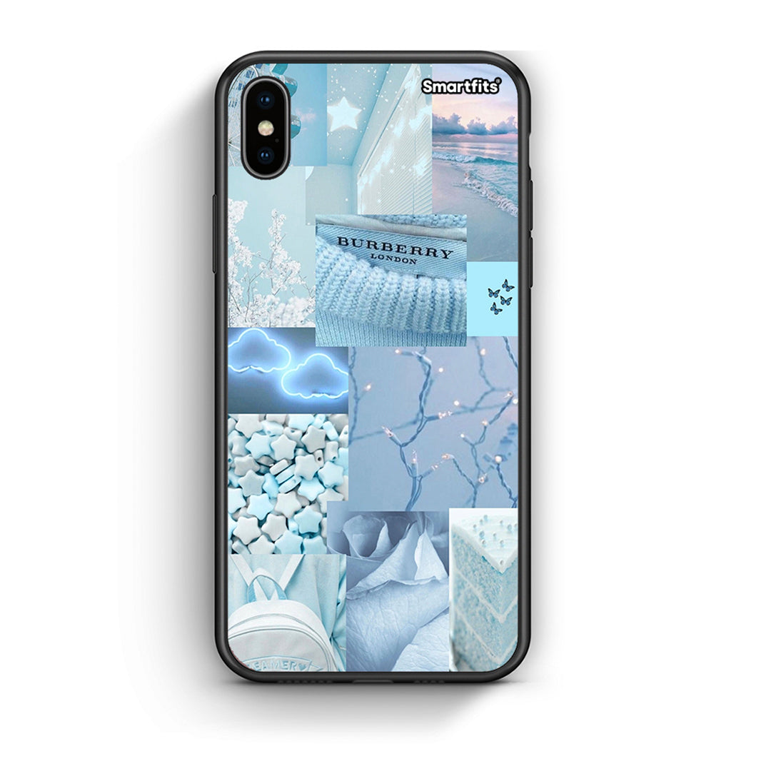 iPhone X/Xs Ciel Aesthetic Collage θήκη από τη Smartfits με σχέδιο στο πίσω μέρος και μαύρο περίβλημα | Smartphone case with colorful back and black bezels by Smartfits