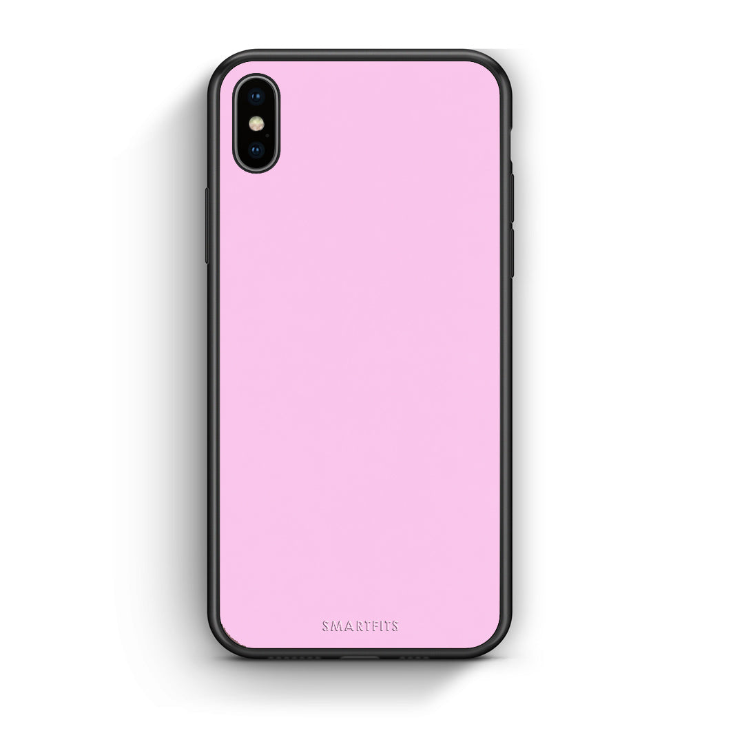 Θήκη iPhone Xs Max Cotton Candy Pink από τη Smartfits με σχέδιο στο πίσω μέρος και μαύρο περίβλημα | iPhone Xs Max Cotton Candy Pink case with colorful back and black bezels