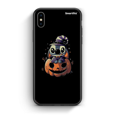 iPhone X/Xs Halloween Stitch θήκη από τη Smartfits με σχέδιο στο πίσω μέρος και μαύρο περίβλημα | Smartphone case with colorful back and black bezels by Smartfits