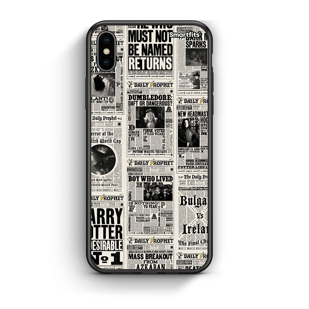 iPhone X/Xs Harry Paper θήκη από τη Smartfits με σχέδιο στο πίσω μέρος και μαύρο περίβλημα | Smartphone case with colorful back and black bezels by Smartfits