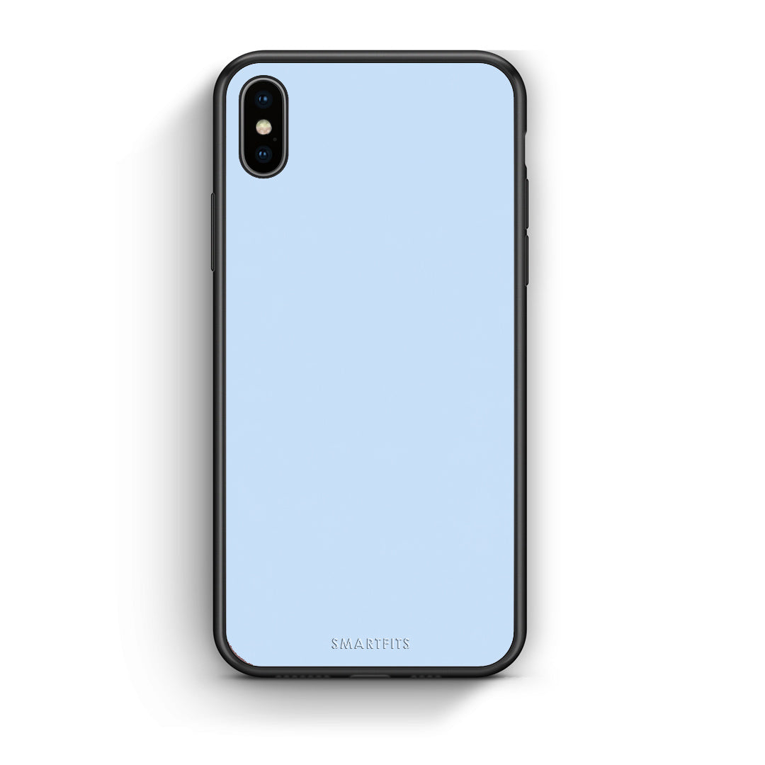 Θήκη iPhone Xs Max Powder Blue από τη Smartfits με σχέδιο στο πίσω μέρος και μαύρο περίβλημα | iPhone Xs Max Powder Blue case with colorful back and black bezels