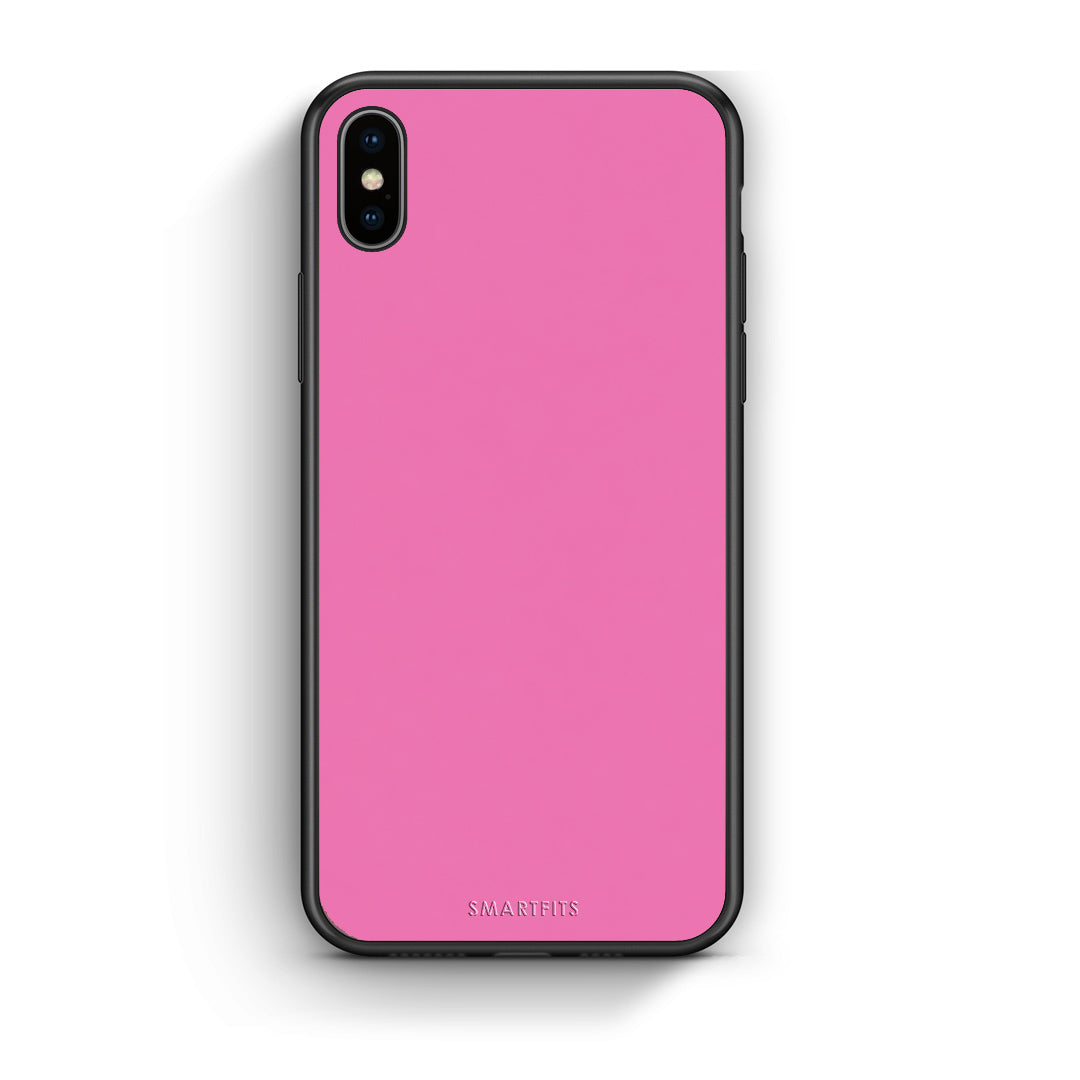 Θήκη iPhone Xs Max Rose Pink από τη Smartfits με σχέδιο στο πίσω μέρος και μαύρο περίβλημα | iPhone Xs Max Rose Pink case with colorful back and black bezels