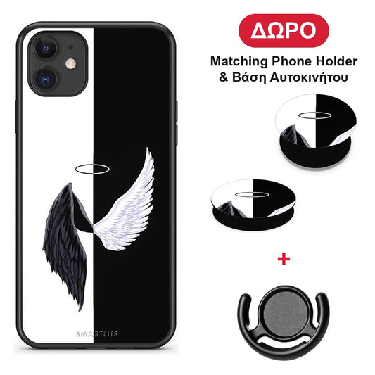 Angels Demons - iPhone 11 θήκη + Δώρο Phone Holder & Βάση Αυτοκινήτου