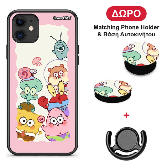 Cute Companion - iPhone 11 θήκη + Δώρο Phone Holder & Βάση Αυτοκινήτου